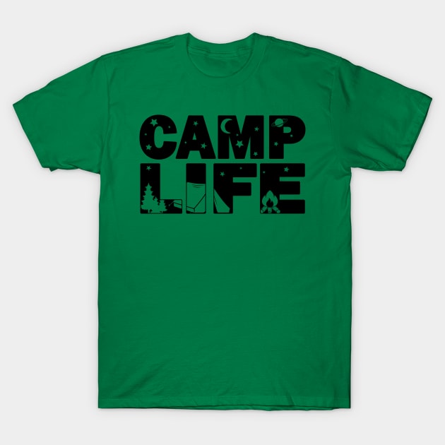 Camp Life T-Shirt by Polahcrea